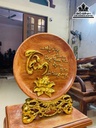 Đĩa chữ Tâm Gỗ Hương Cao 42 Ngang 35 Sâu 11 Dày 3 (cm) 1