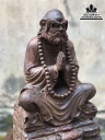 Tượng Đạt Ma Sư Tổ Ngồi Thiền Gỗ Trắc Cao 35.5 Ngang 19 Sâu 16 (cm) 0