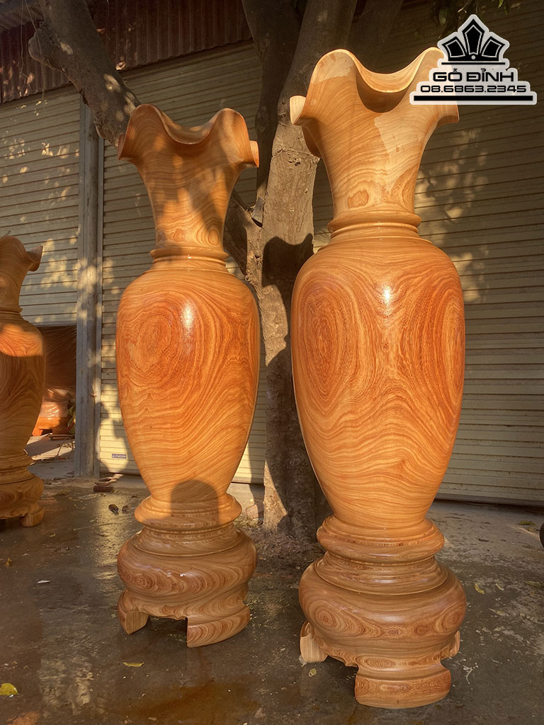 Cặp Lục Bình Gỗ Hương 180 Đường Kính 52 (cm) 0