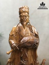Tượng Gia Cát Lượng Gỗ Bách Xanh Cao 73 Ngang 25 Sâu 20 (cm) 1
