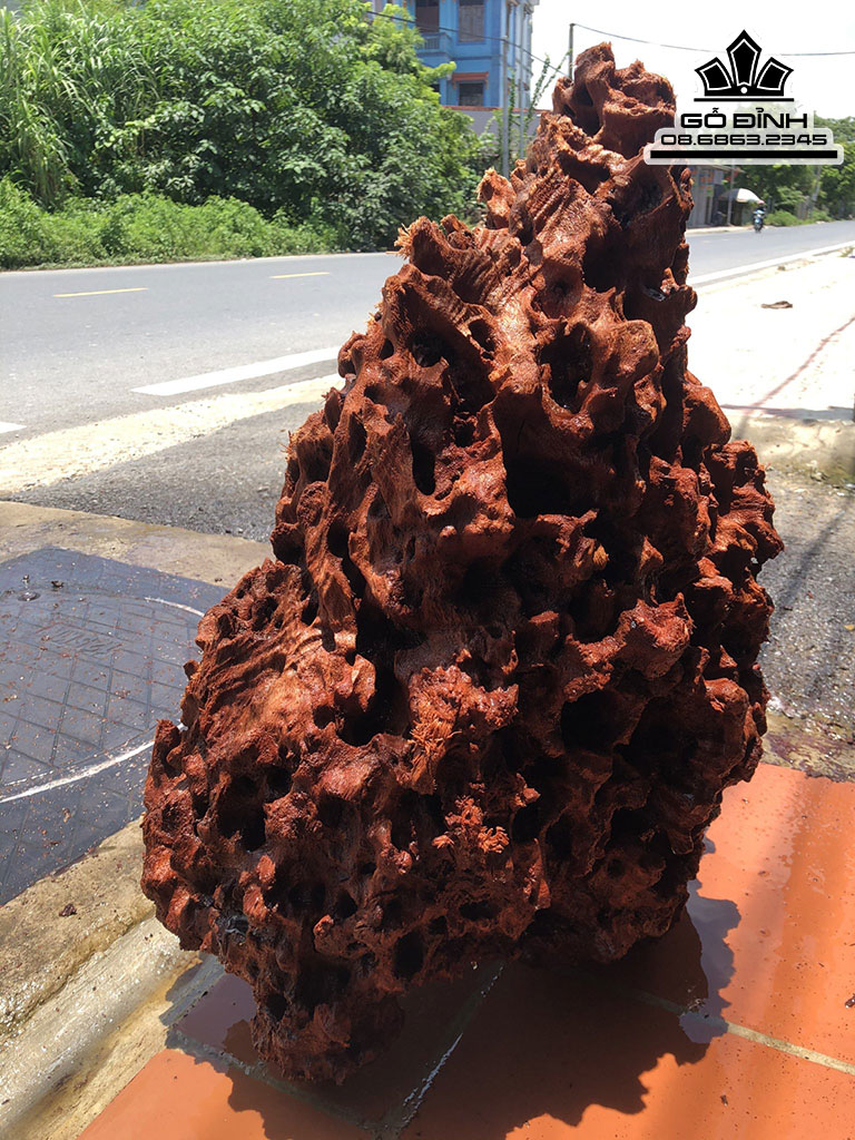 Tượng Đỉnh Núi Tổ Ong Gỗ Nu Kháo 69 Ngang 58 Sâu 50 (cm) 0