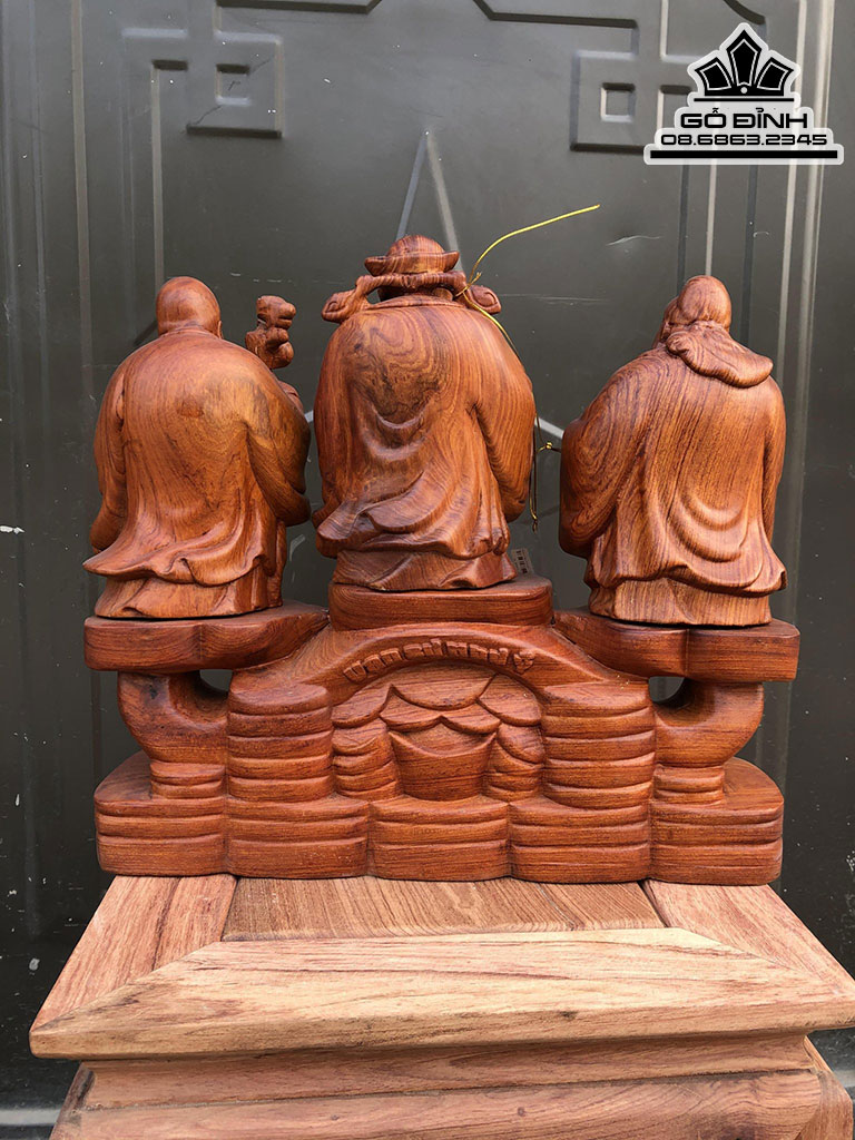 Tượng Tam Đa Gỗ Hương Cao 35 Ngang 40 Sâu 11 (cm) 0