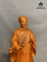 Tượng Khổng Minh Tiên Sinh Gỗ Hương Việt Nguyên Khối Cao 60 Ngang 19.5 Sâu 13.5 (cm) 4