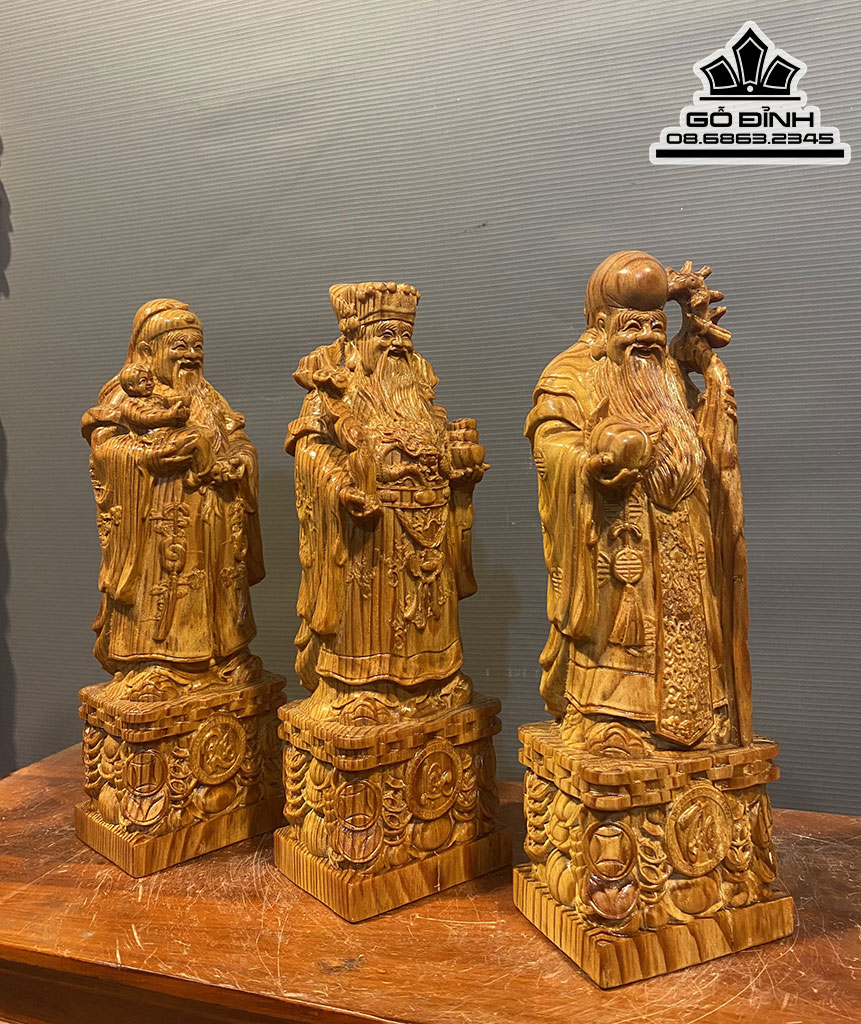 Tượng Tam Đa Gỗ Huyết Long Cao 30 Ngang 9.5 Sâu 7.5 (cm) 1