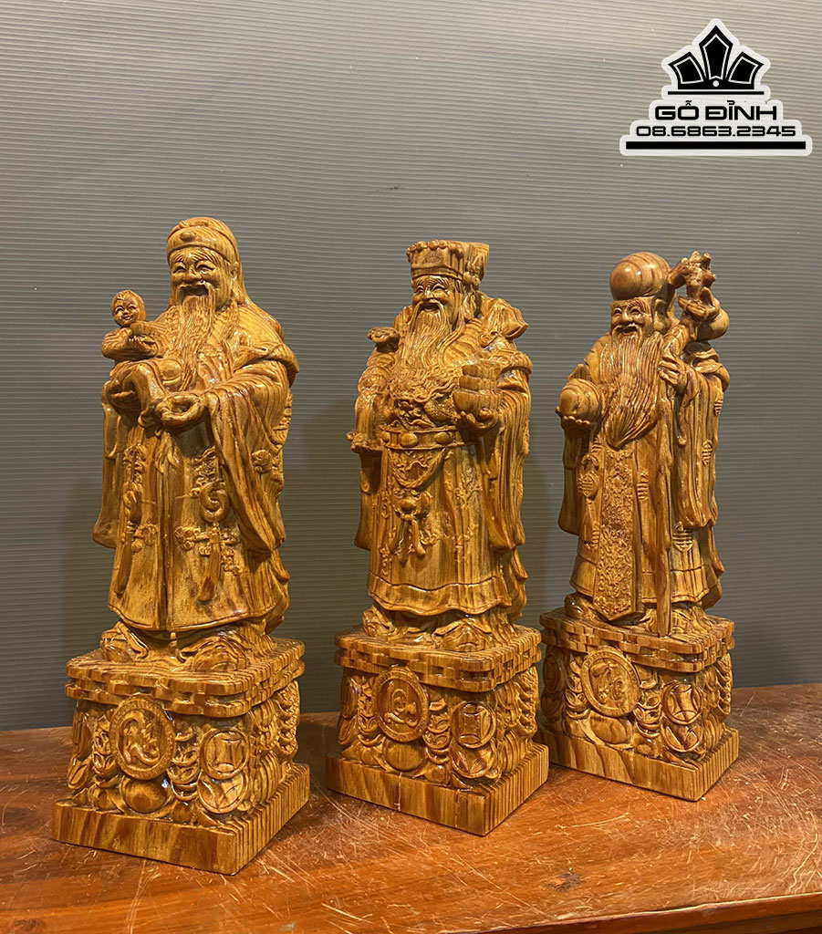 Tượng Tam Đa Gỗ Huyết Long Cao 30 Ngang 9.5 Sâu 7.5 (cm) 4