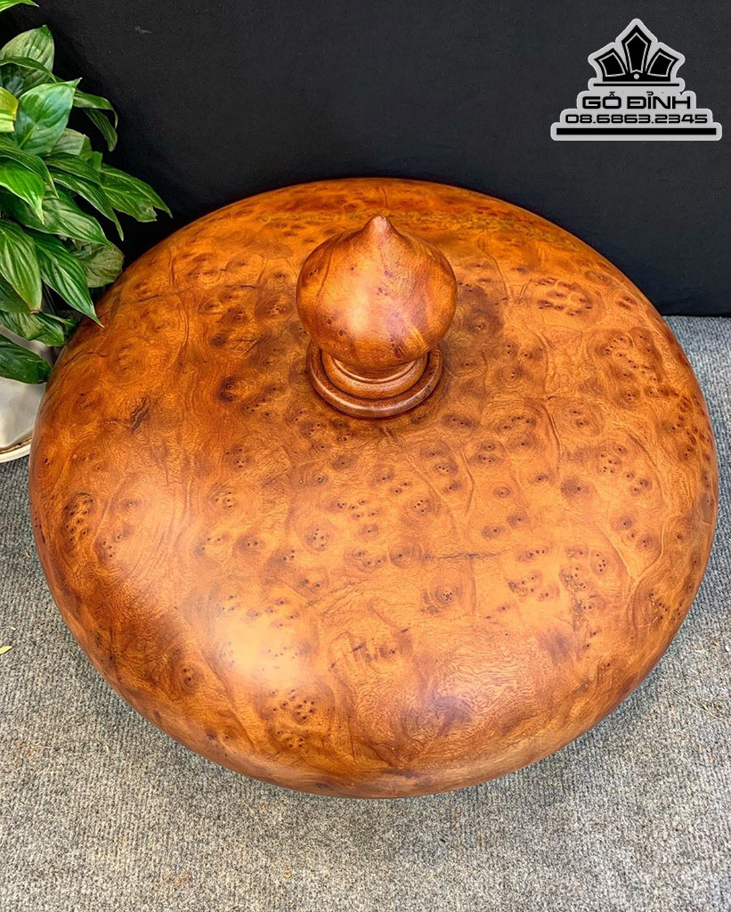 Chum Phú Quý Tài Lộc Gỗ Nu Xá Xị Cao 33 Đường Kính 50 (cm) 1