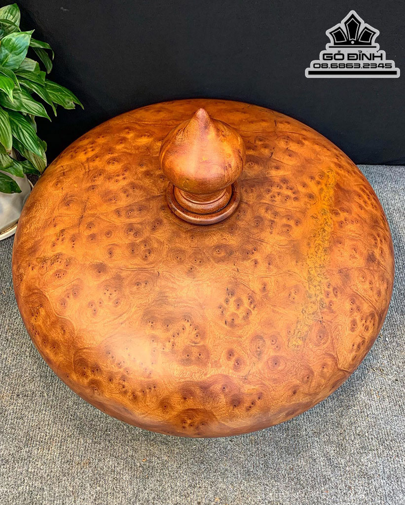 Chum Phú Quý Tài Lộc Gỗ Nu Xá Xị Cao 33 Đường Kính 50 (cm) 2