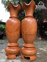 Cặp Lục Bình Gỗ Hương Cao 210 Đường Kính 64 (cm)
