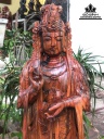 Tượng Phật Bà Quan Âm Gỗ  Trắc Cao 67 Ngang 21 Sâu 17 (cm)
