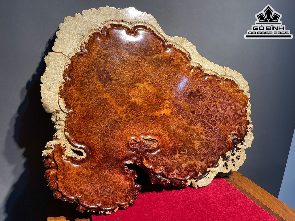 Khay Trà Gỗ Nu Hương Cao 1.7 Dài 65 Rộng 50 (cm)