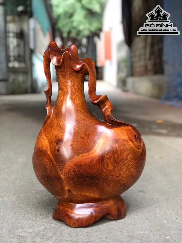 Bình Phong Thủy Gỗ Hương Cao 55 Ngang 36 Sâu 22(cm)