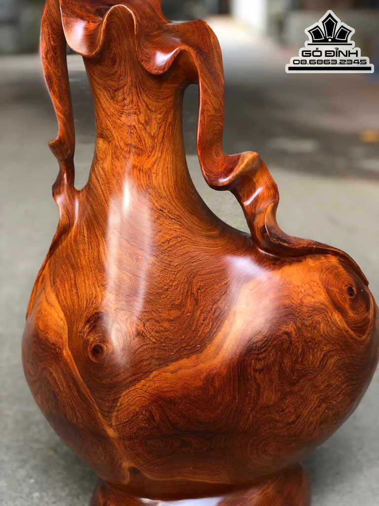 Bình Phong Thủy Gỗ Hương Cao 55 Ngang 36 Sâu 22(cm)