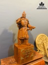 Tượng Quang Trung Gỗ Hương Đá Nguyên Khối Cao 70 Ngang 26 Sâu 21 (cm)