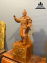 Tượng Quang Trung Gỗ Hương Đá Nguyên Khối Cao 70 Ngang 26 Sâu 21 (cm)