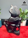 Tượng Phật Di Lặc Gỗ Trắc Đỏ Đen Cao 30 Ngang 20 Sâu 9 (cm)