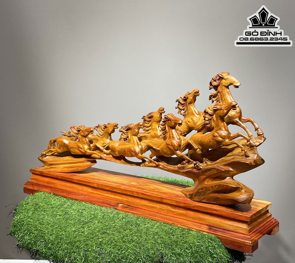 Cầu Bát Mã Gỗ Hương Ta Cao 39 Ngang 77 Sâu 15 (cm)