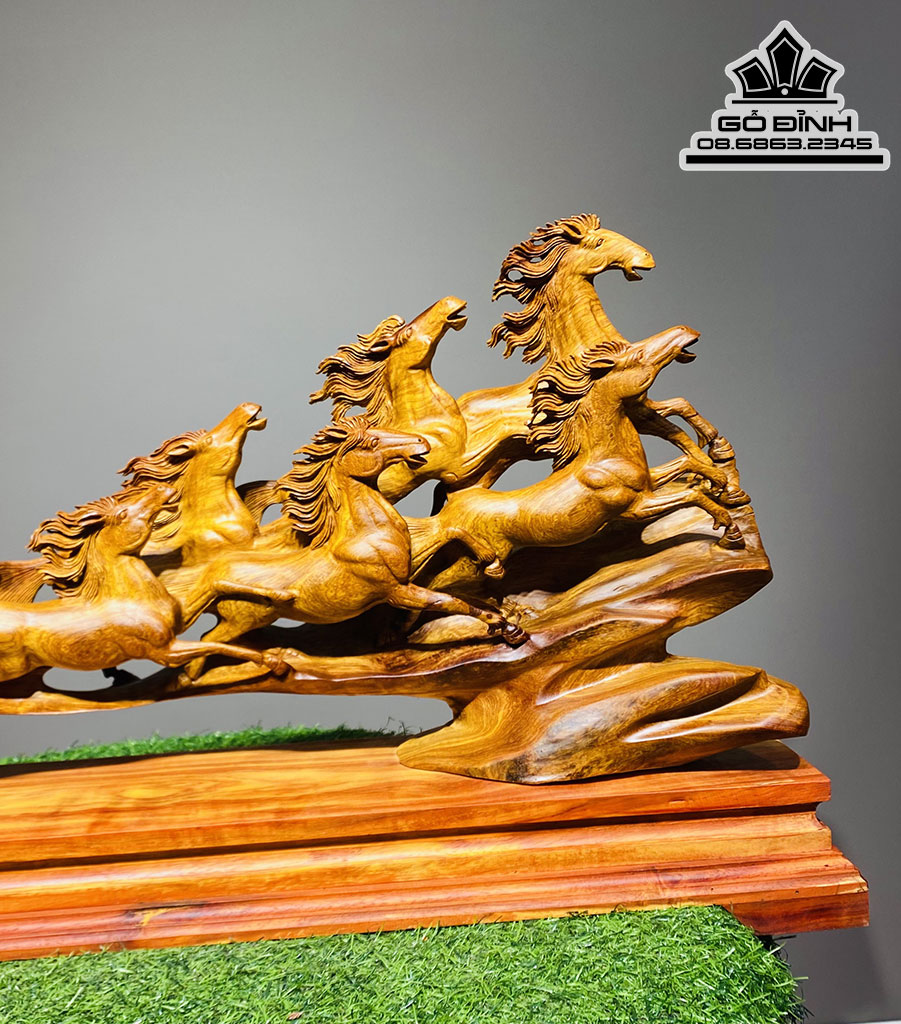 Cầu Bát Mã Gỗ Hương Ta Cao 39 Ngang 77 Sâu 15 (cm)