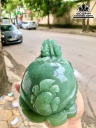 Tượng Long Quy Đá Thạch Anh Xanh Cao 14 Ngang 20 (cm)