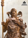 Tượng Quan Công Gỗ Bách Xanh Cao 82 Ngang 33 Sâu 30 (cm)