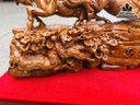 Tượng Bát Mã Truy Phong Gỗ Hương Liền Khối Cao 77 Ngang 142 Sâu 56 (cm)