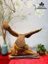 Tượng Đại Bàng Tung Cánh Gỗ Ngọc Am Cao 75 Ngang 75 Sâu 38 (cm)