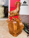 Tượng Dê Phong Thủy Gỗ Hương Cao 66 Ngang 35 Sâu 22 (cm)