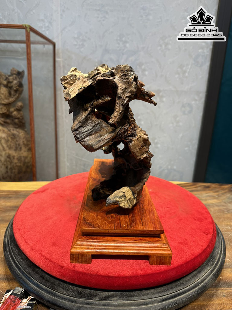 Tiểu Cảnh Thôn Dã Gỗ Nu Trắc Cao 26 Ngang 43 Sâu 17 Cả Kỷ Gỗ Hương Cao 32 (cm)