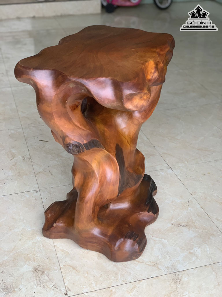 Đôn Gỗ Ngọc Am Cao 66 Mặt 60 x 38 (cm)