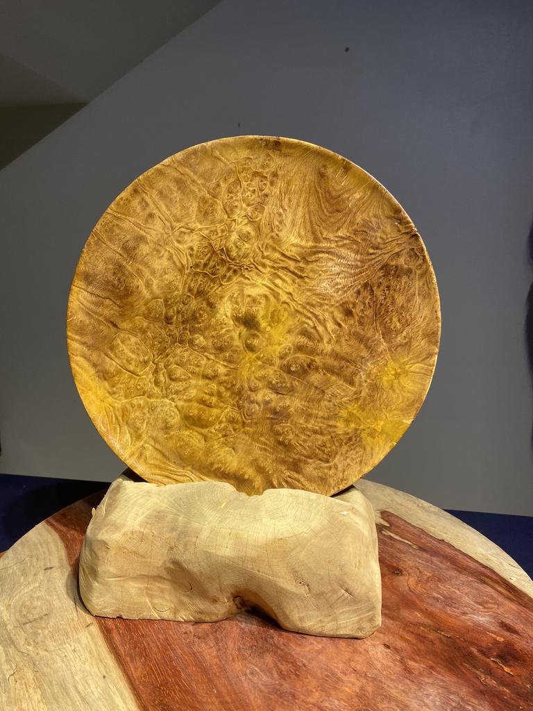 Đĩa Phú Quý Đường Kính 32 Gỗ Nu Kháo Đường Kính 32 (cm)