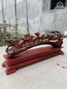 Tượng Cầu Ngựa Gỗ Trắc Cao 23 Ngang 76 Sâu 12 (cm)