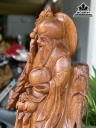 Tượng Ông Thọ Gỗ Hương Cao 124 Ngang 57 Sâu 45 (cm)