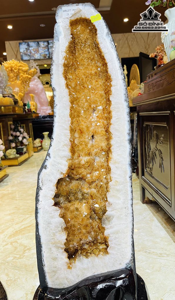 Cặp Động Đá Thạch Anh Vàng Cao 80-81 Ngang 66 (cm) 51,8kg