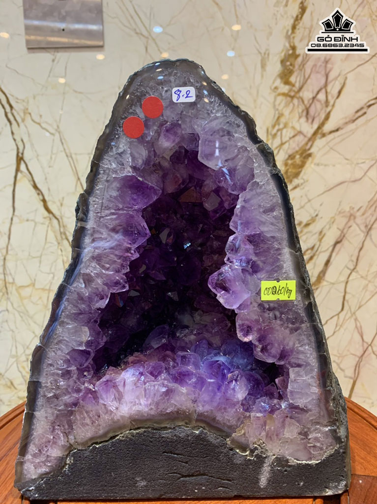 Hang Động Đá Thạch Anh Tím Cao 28 Ngang 23 Sâu 14 (cm) 8,2kg