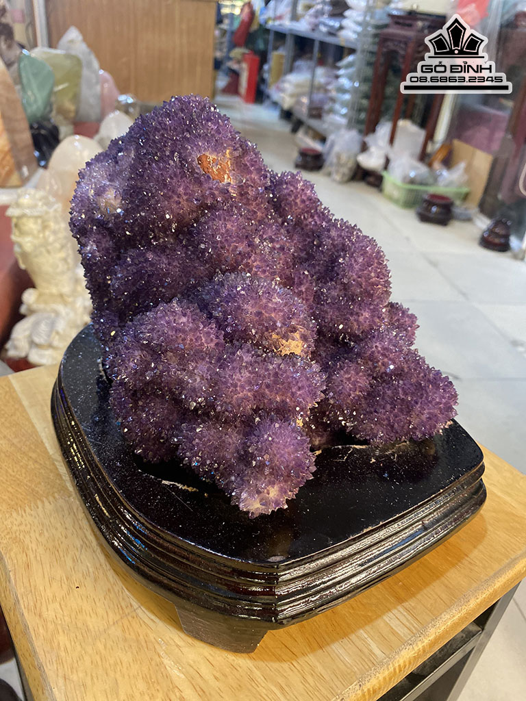 Tinh Thể Đá Thạch Anh Tím Cao 20,5 Ngang 26 (cm) 6,11kg