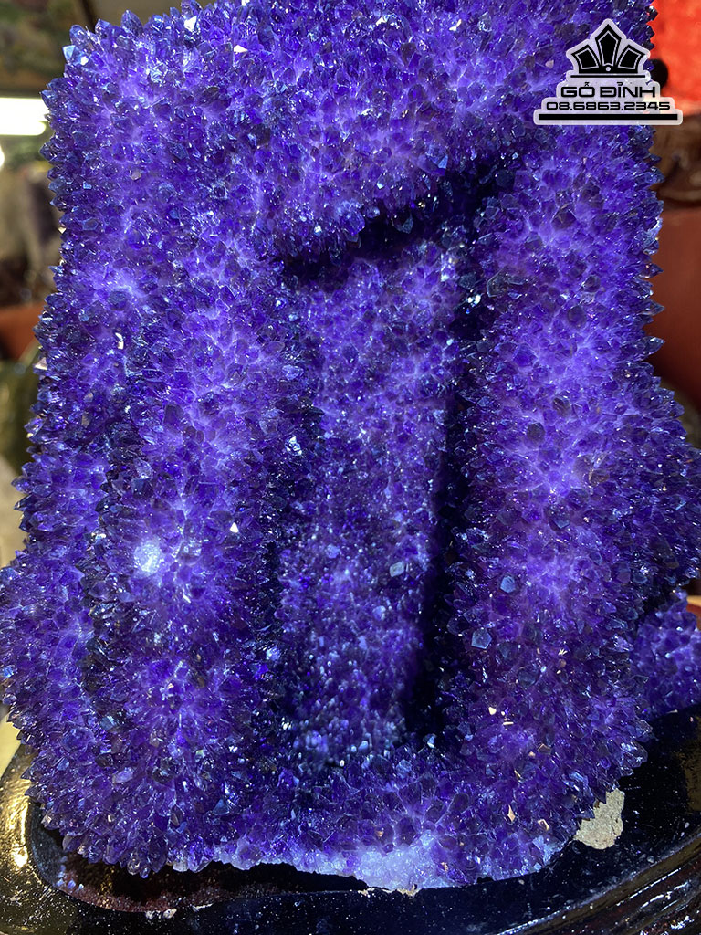 Tinh Thể Đá Thạch Anh Tím Cao 23,5 Ngang 21 (cm) 3,95kg