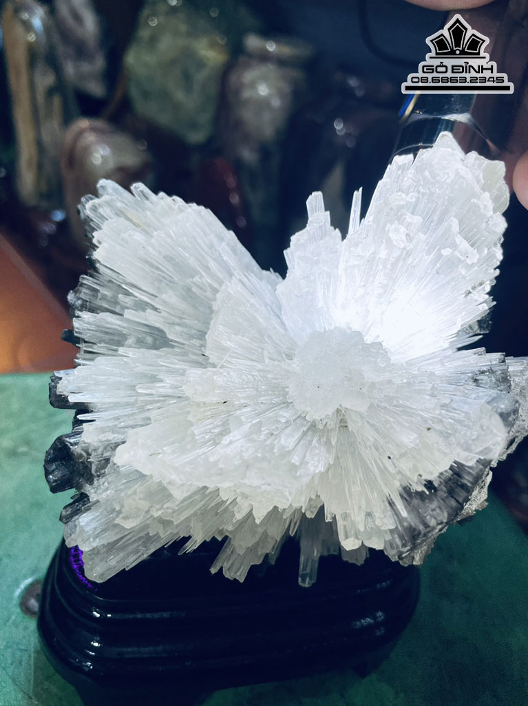 Bông Hoa Ưu Đàm Đá Aragonit Cao 16 Ngang 12 (cm) 0.9kg