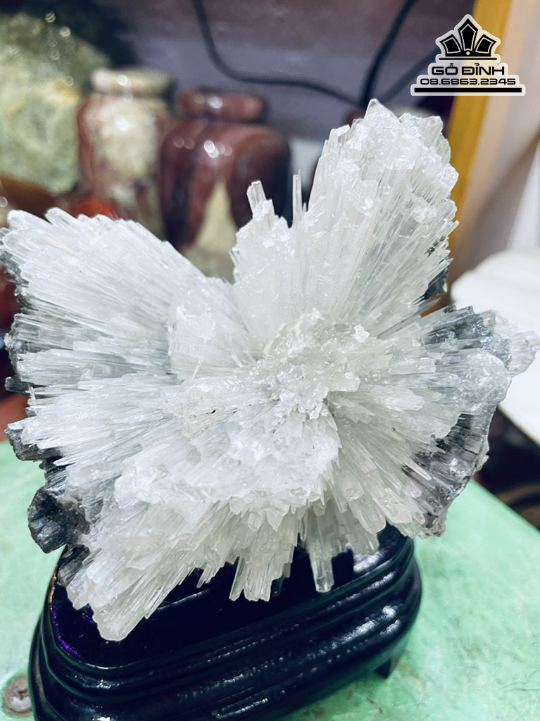 Bông Hoa Ưu Đàm Đá Aragonit Cao 16 Ngang 12 (cm) 0.9kg