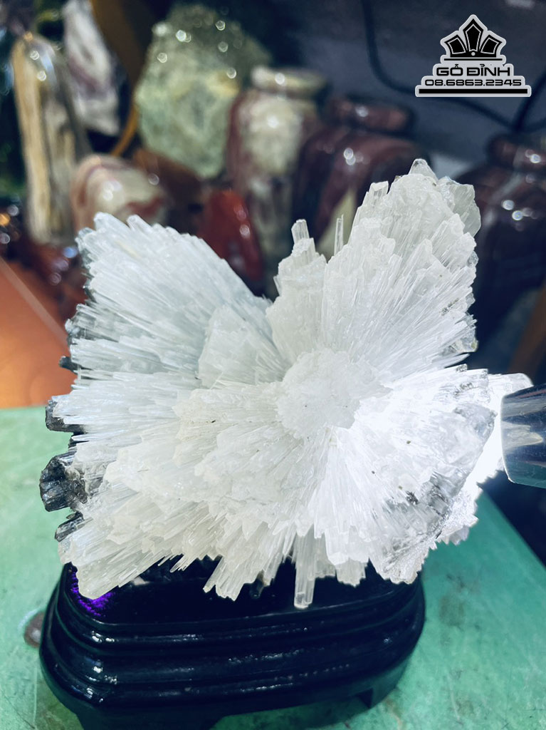 Bông Hoa Ưu Đàm Đá Aragonit Cao 16 Ngang 12 (cm) 0.9kg