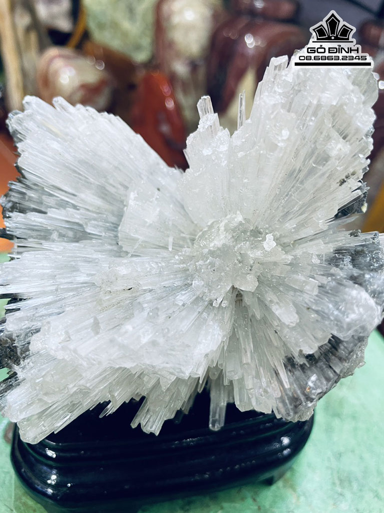 Bông Hoa Ưu Đàm Đá Aragonit Cao 16 Ngang 12 (cm) 0.9kg