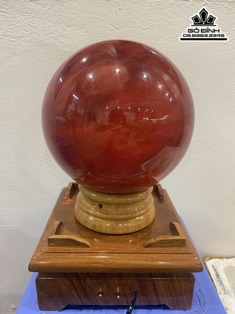 Bi Cầu Đá Thủy Tinh Núi Lửa Đường Kính 19 (cm) 8,9kg