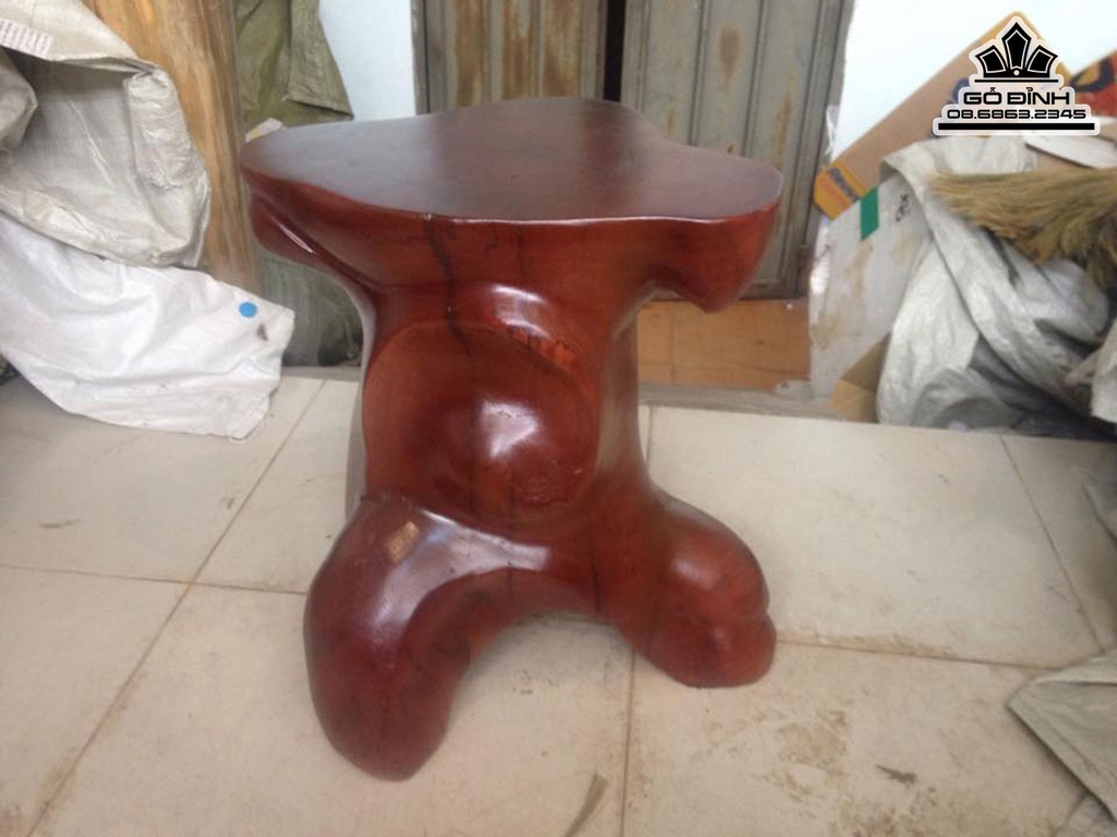 Đôn Gỗ Lim Cao 41 Mặt 38-31 (cm) DL403