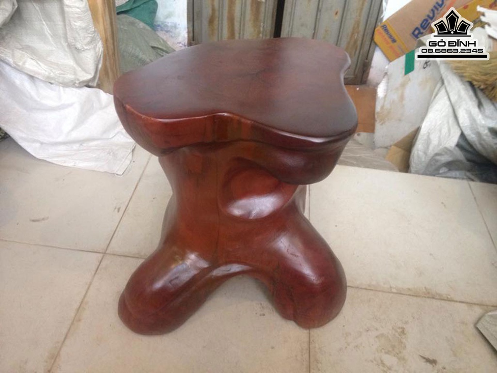 Đôn Gỗ Lim Cao 41 Mặt 38-31 (cm) DL403