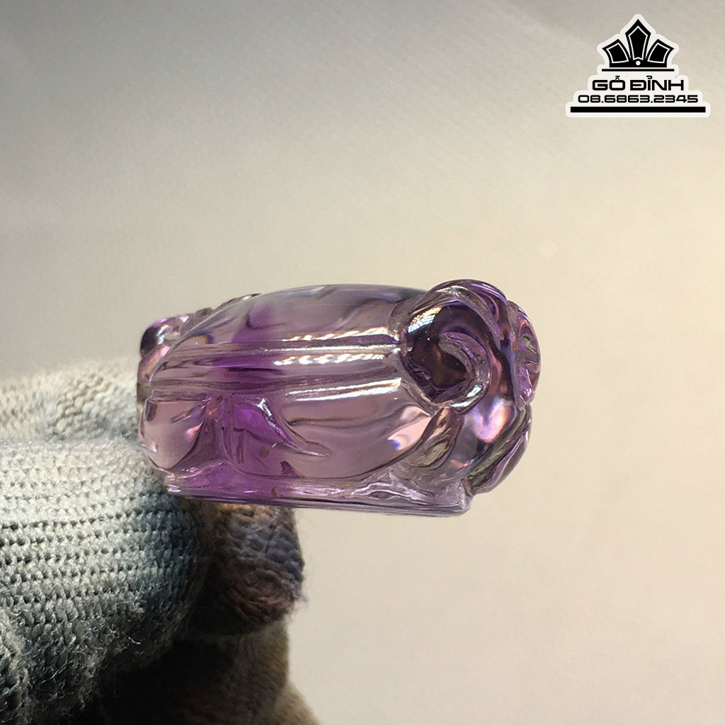 Long Quy Đá Thạch Anh Tím Cao 15 Ngang 24,8 Dài 31,9 (cm) 20,3g