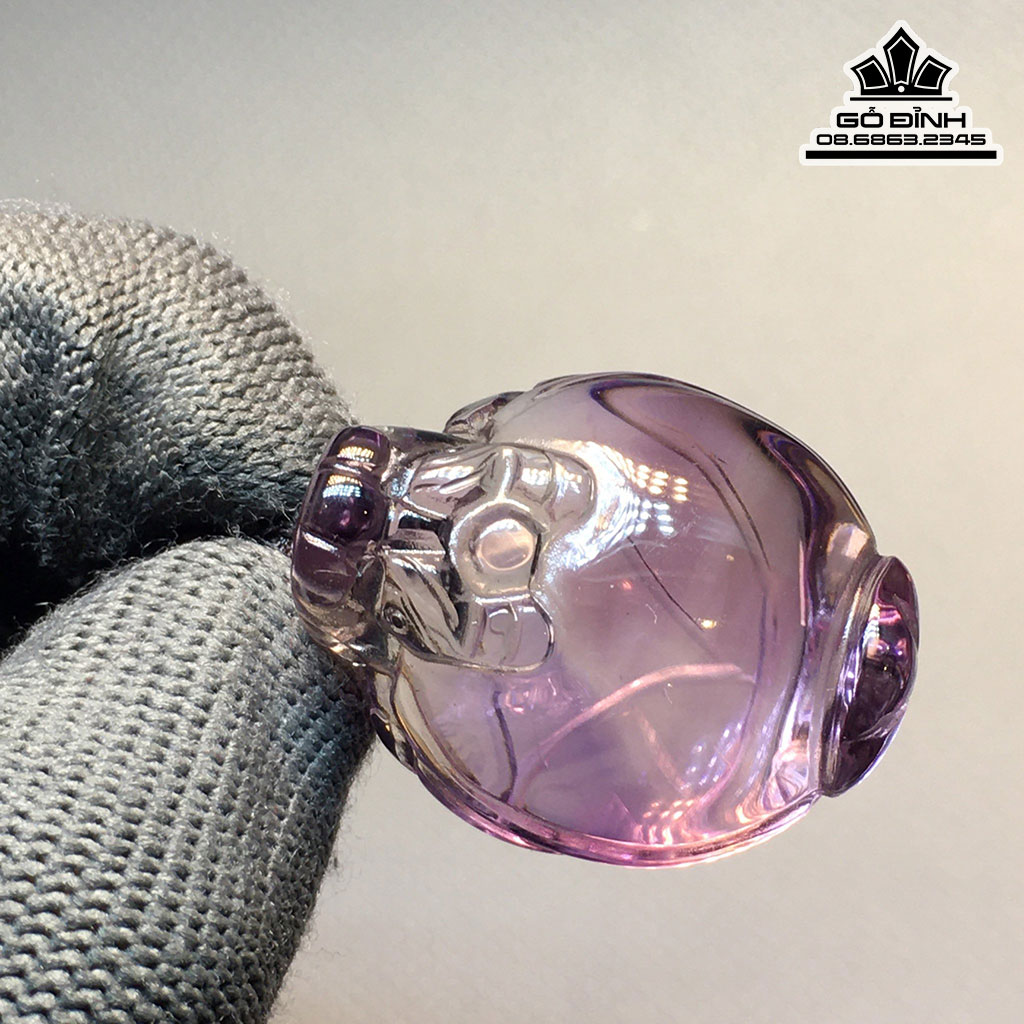 Long Quy Đá Thạch Anh Tím Cao 15 Ngang 24,8 Dài 31,9 (cm) 20,3g