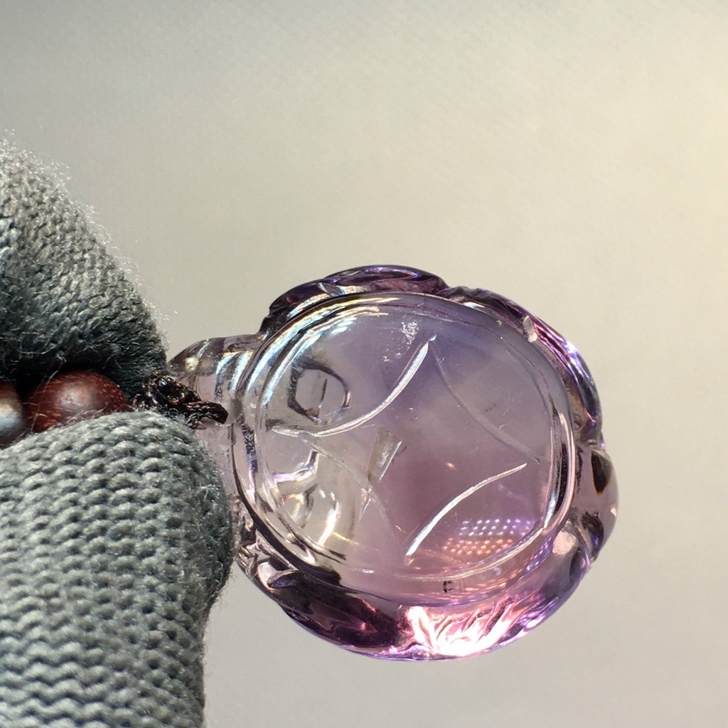 Long Quy Đá Thạch Anh Tím Cao 15 Ngang 24,8 Dài 31,9 (cm) 20,3g