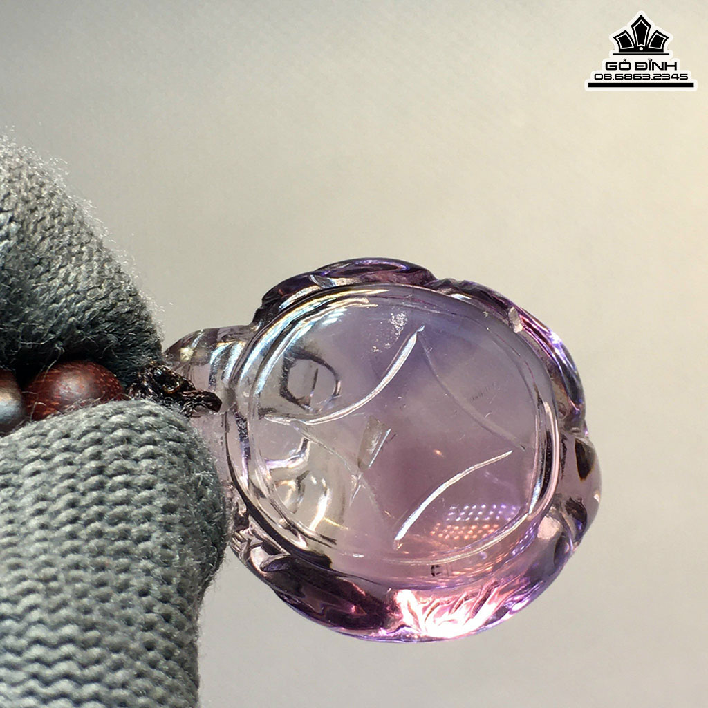 Long Quy Đá Thạch Anh Tím Cao 15 Ngang 24,8 Dài 31,9 (cm) 20,3g