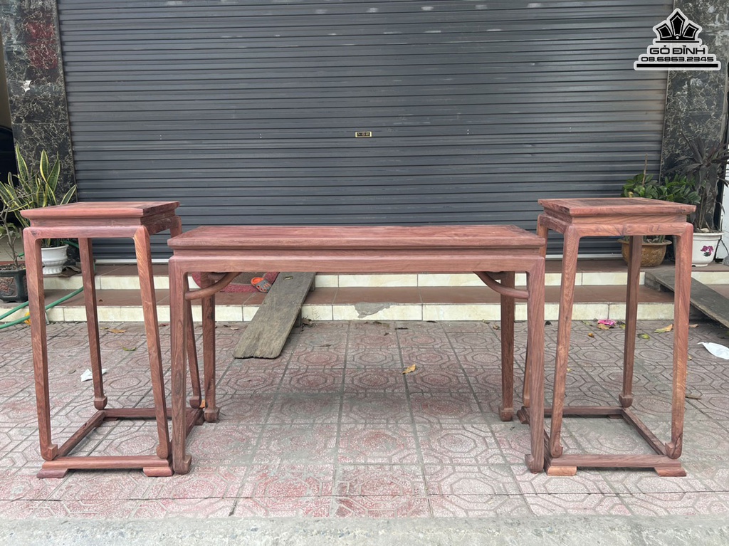 Cặp Tủ Trà Gỗ Trắc Cao 50 Ngang 40 Sâu 26 (cm)