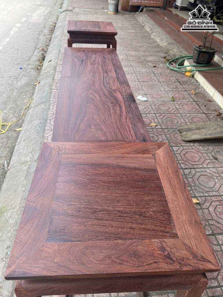 Cặp Tủ Trà Gỗ Trắc Cao 50 Ngang 40 Sâu 26 (cm)