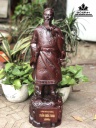 Tượng Trần Quốc Tuấn Gỗ Cẩm Cao 60 Ngang 20 Sâu 16 (cm)