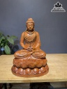 Tượng Phật Thích Ca Gỗ Hương Cao 50 Ngang 36 Sâu 30 (cm)